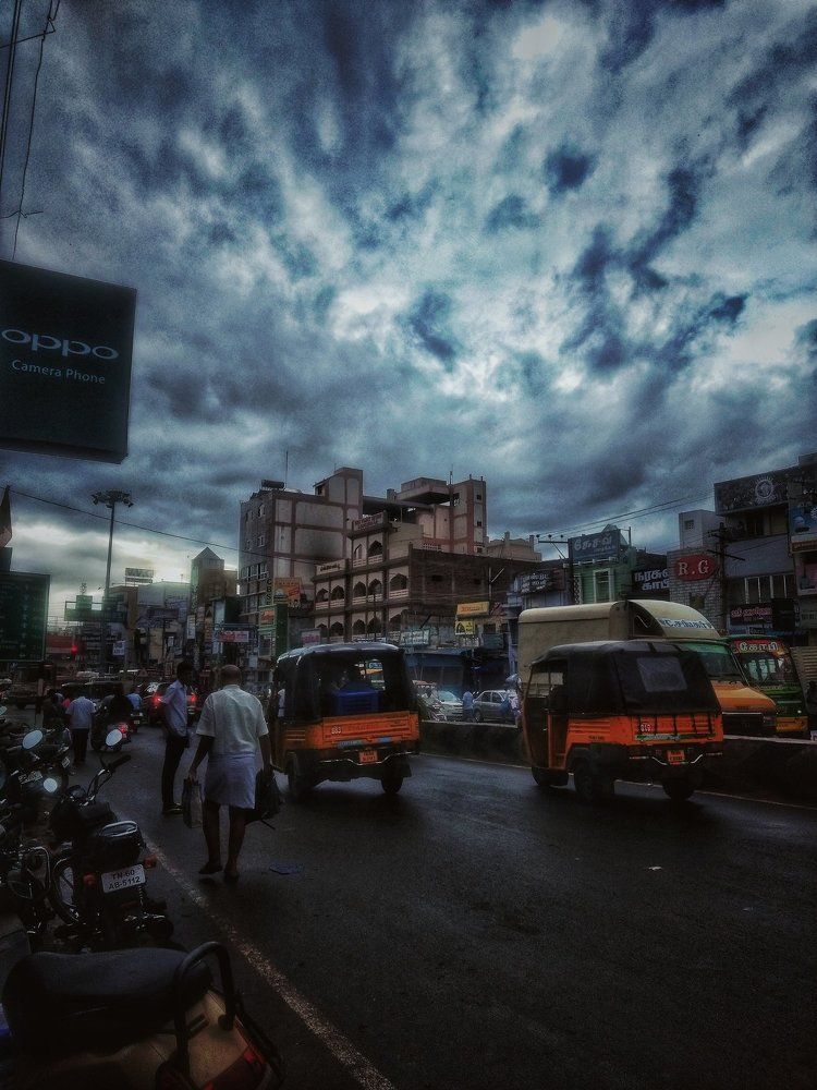 Rough weather at theni