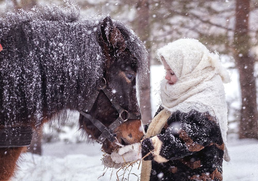 Настя и лошадка