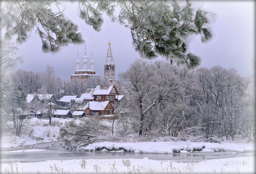 Зима в Дунилово .
