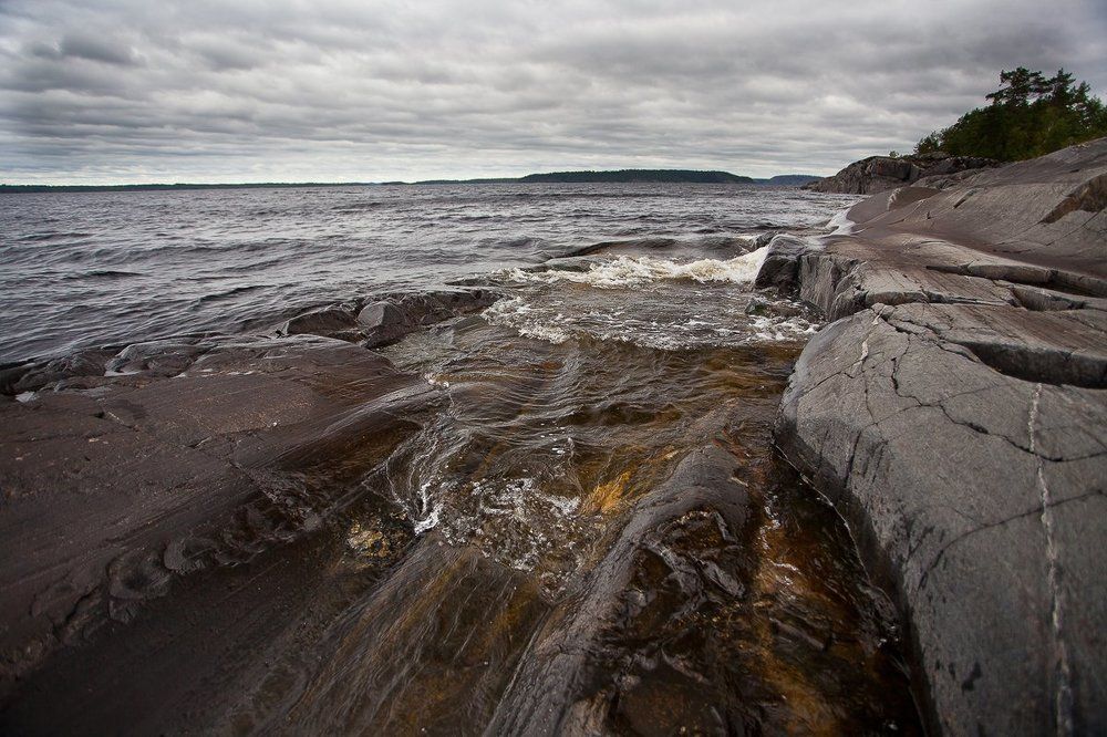 Непогода на Ладоге.