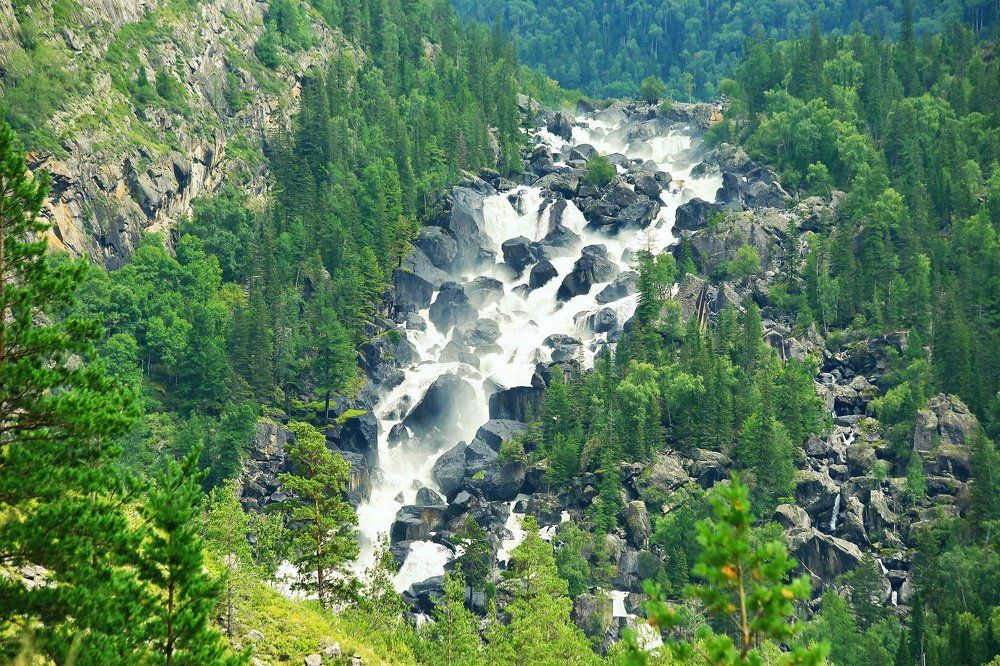 Горный Алтай. Водопад Учар.