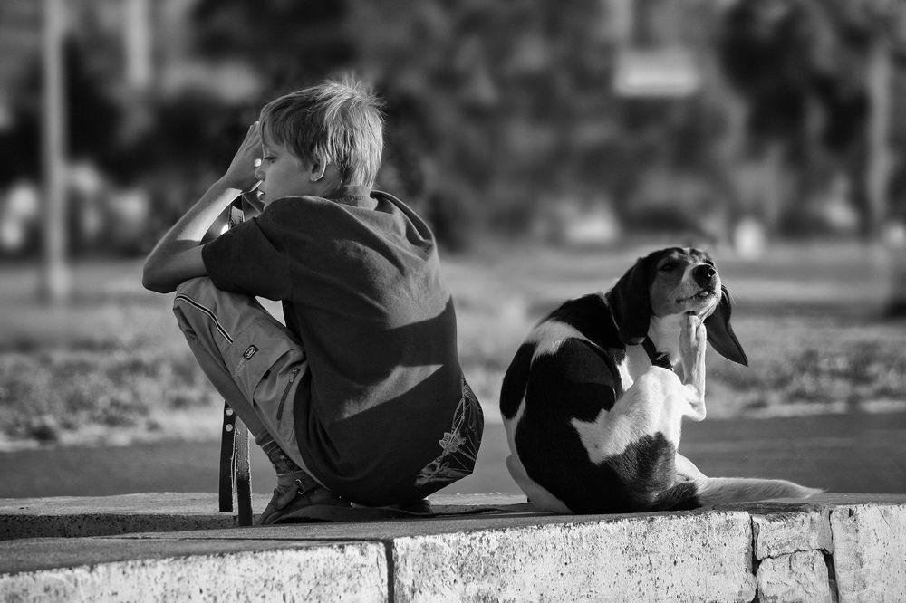 Человек и собака