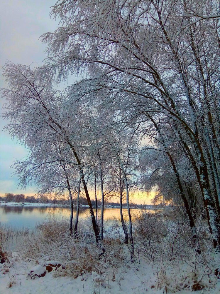 Закат по-зимнему..
