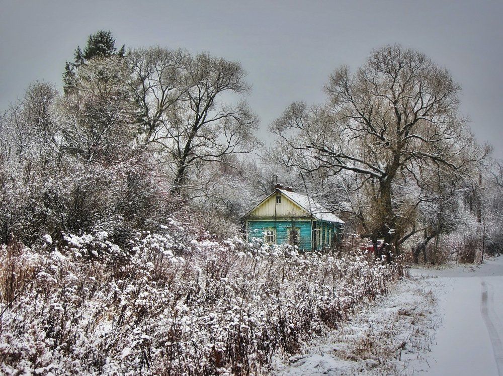 Зимняя деревня