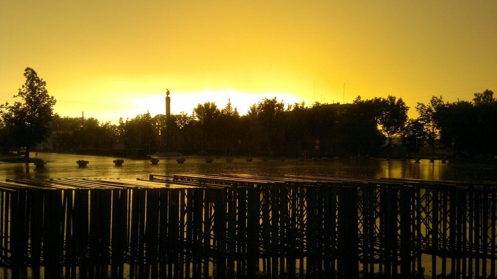 После дождя.