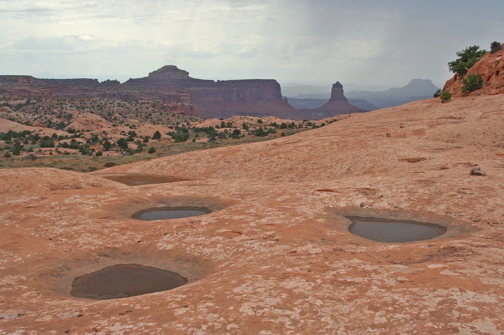 Призраки штата Юта. Америка. Ландшафт с каньонами.