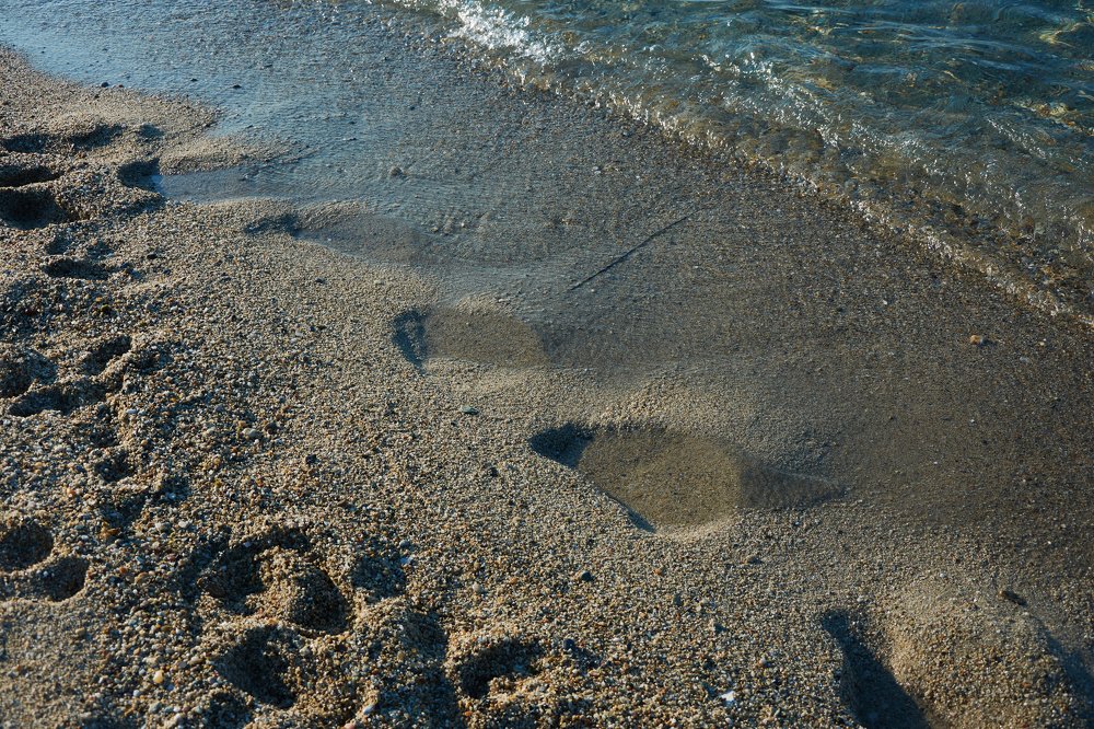 Следы на песке