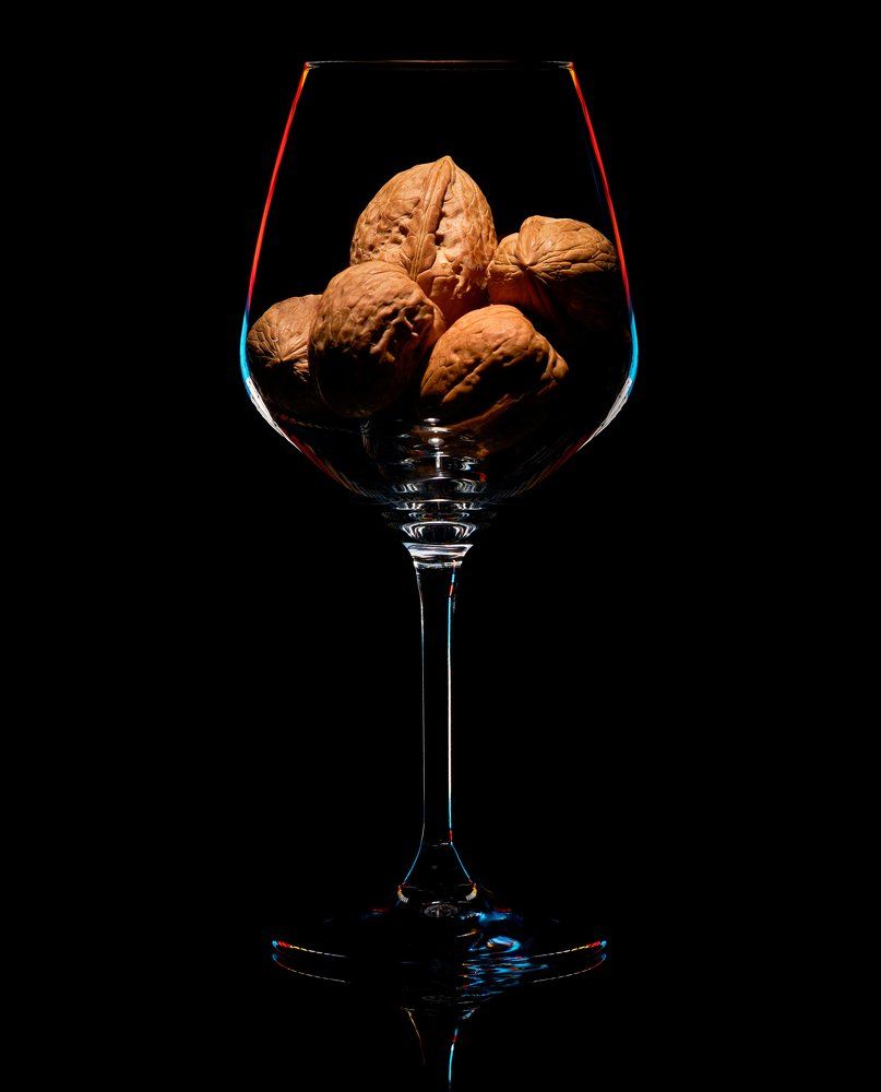 Nuts in glass