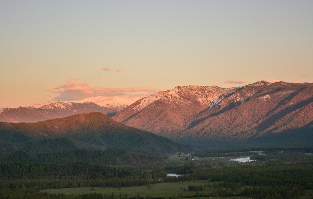 Розовые горы