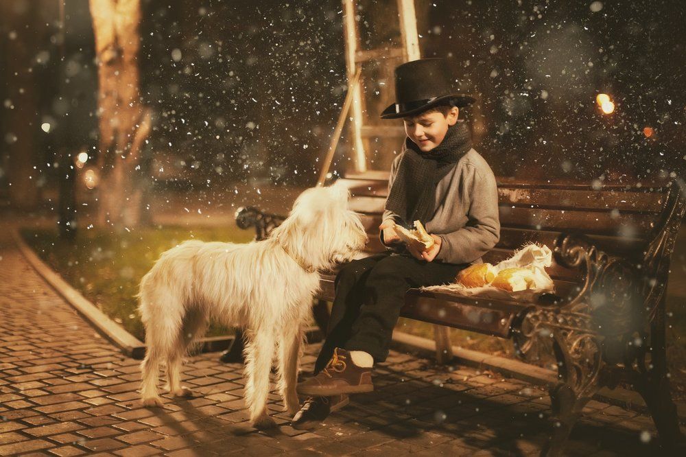 Маленький фонарщик и его верный друг