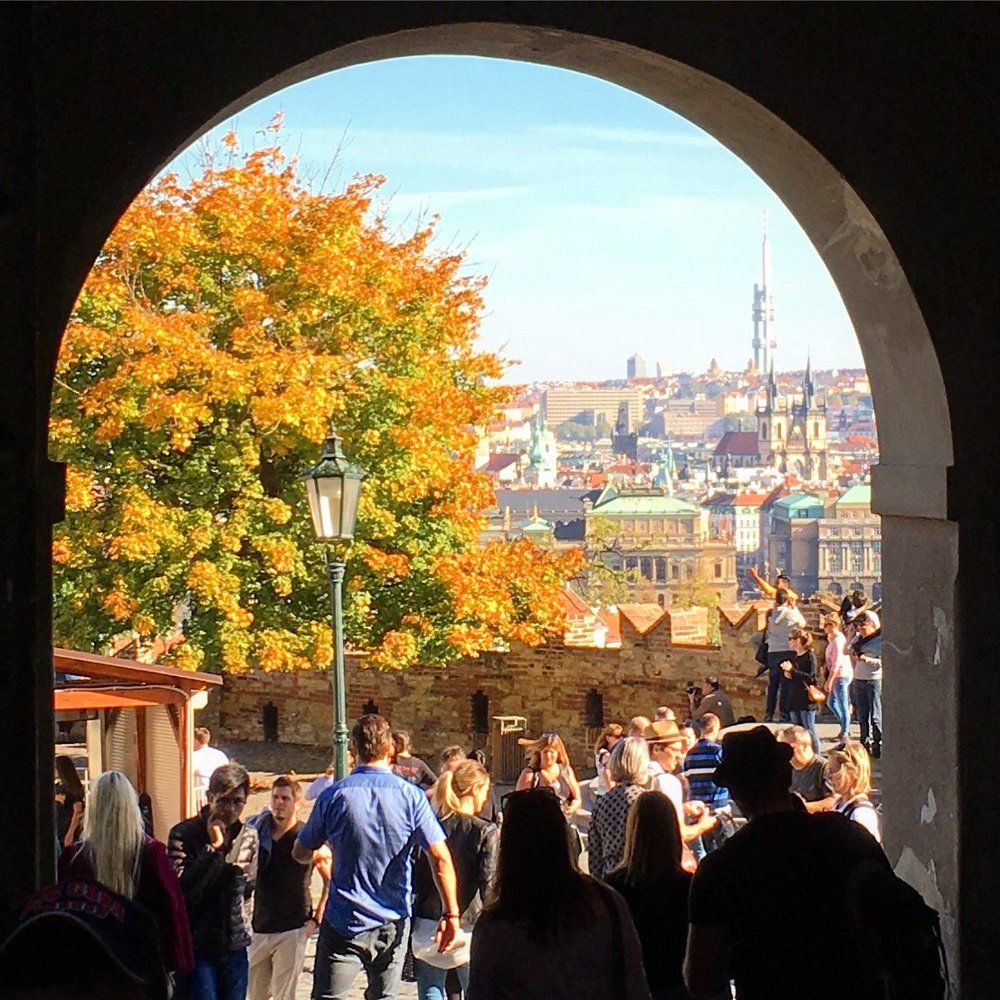 ..сквозь арку..