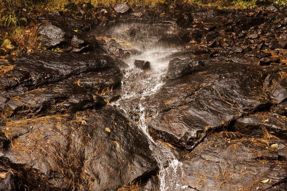 Падение воды...