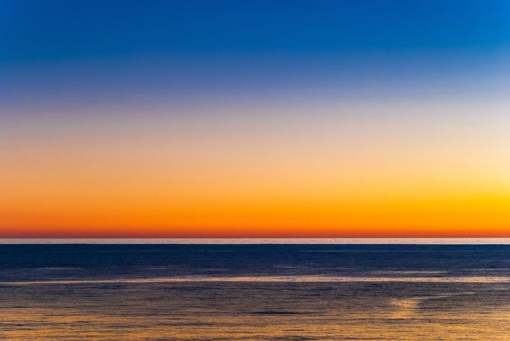Закат на море