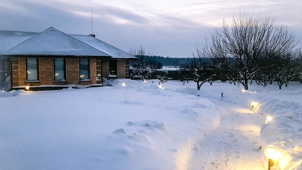 Морозное утро.