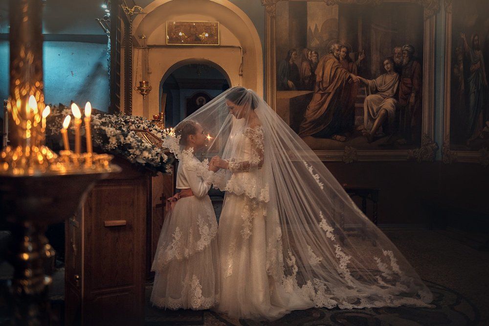 Венчание. Мама и дочка