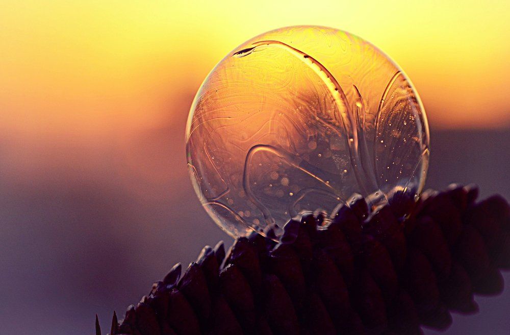 Мороз и мыльный пузырь.