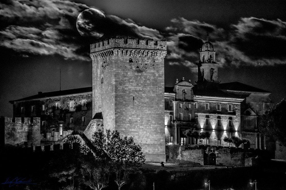 Castle and moon