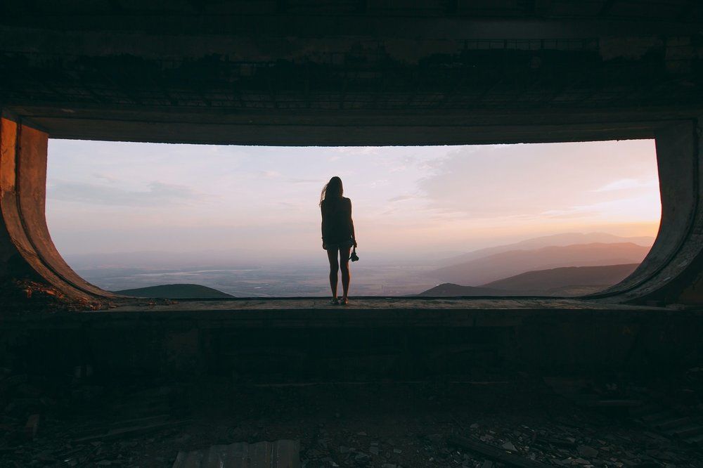Inside Buzludzha monument
