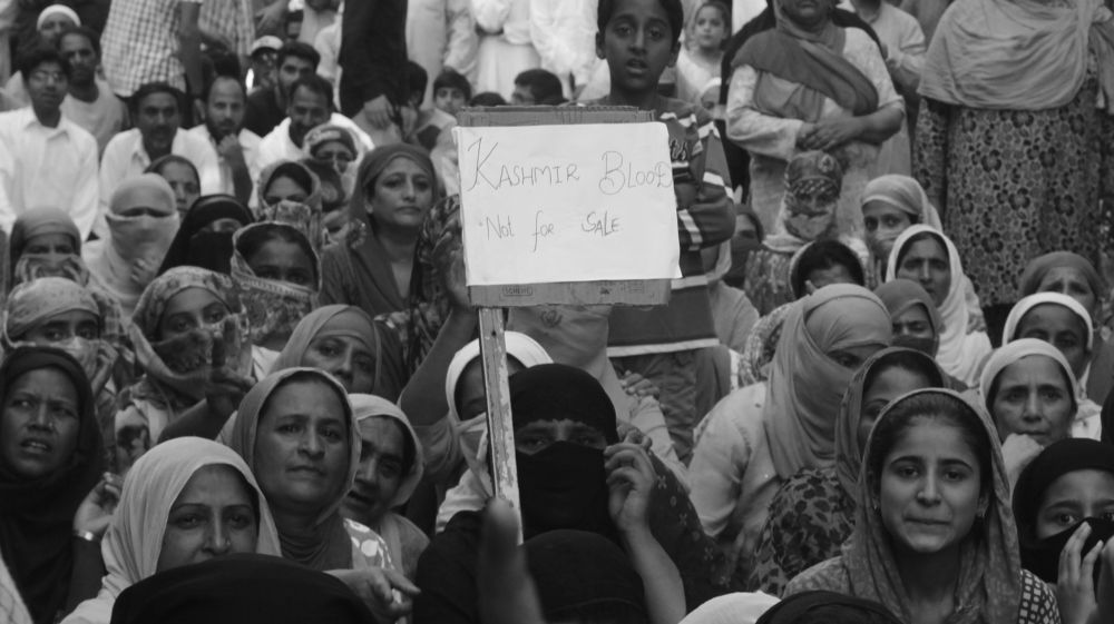 protest against human rights violations in kashmir