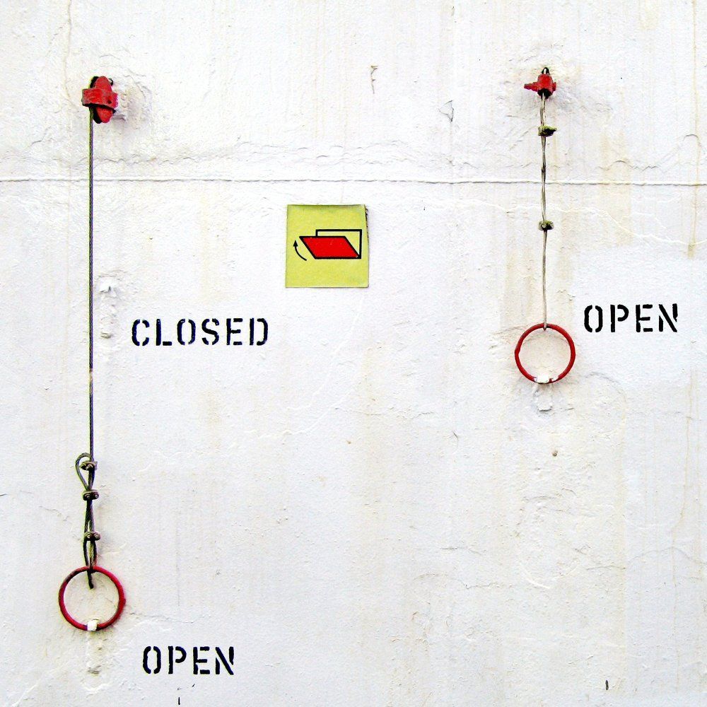 Open - closed - open