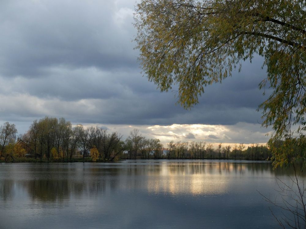 октябрьский вечер в Подмосковье