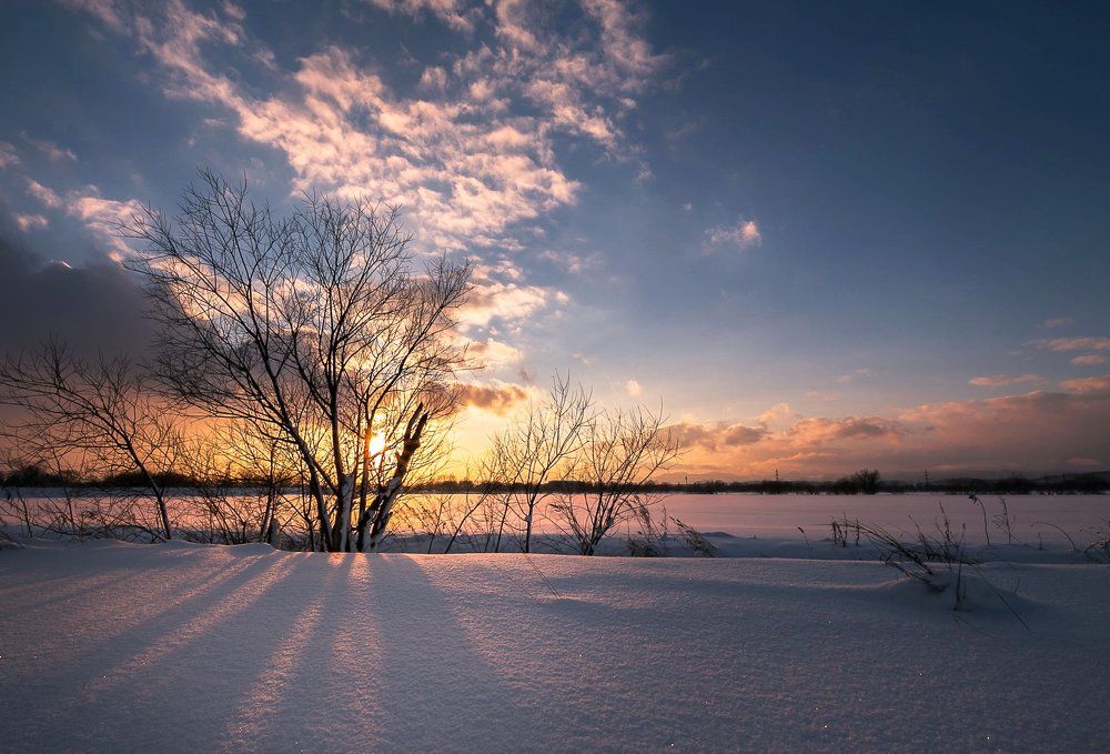 Зимний вечер.