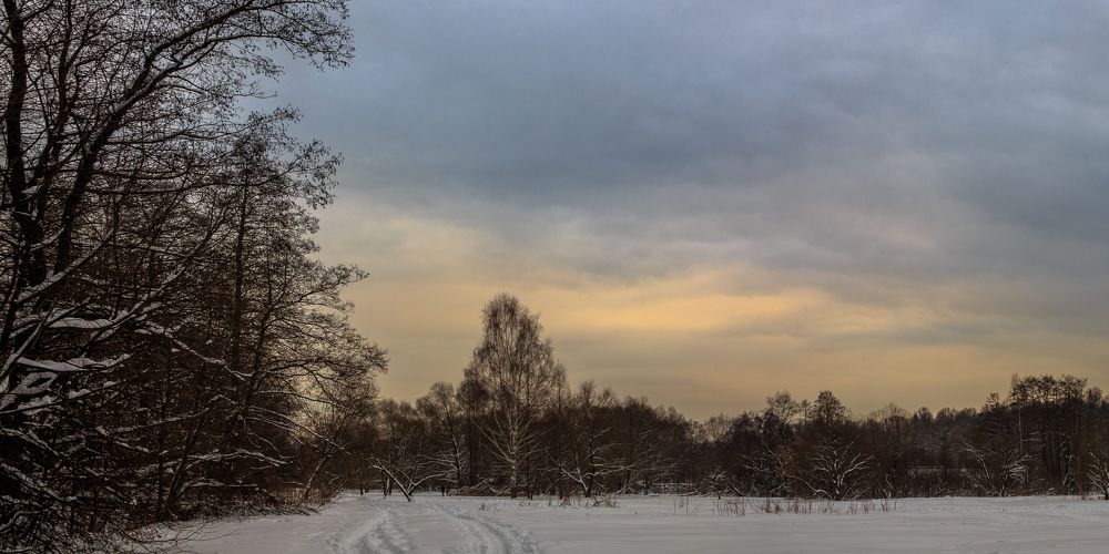 Закатный час зимы