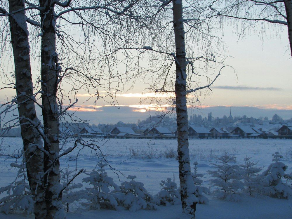 Зимняя деревня