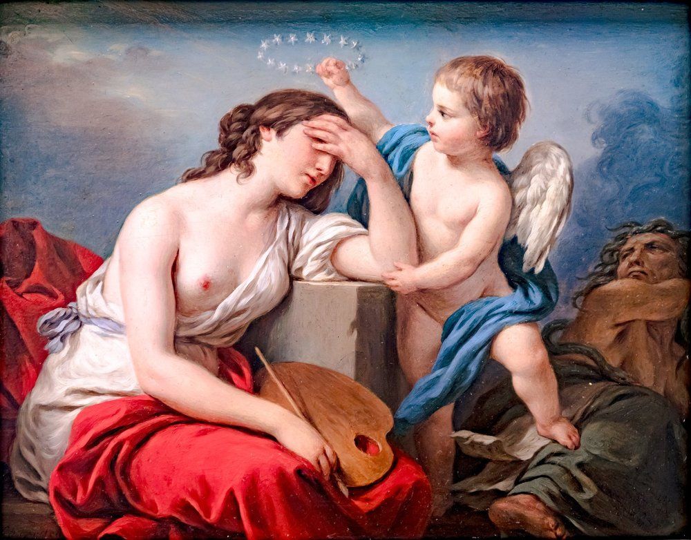 The painting in the Abu Dhabi Louvre.