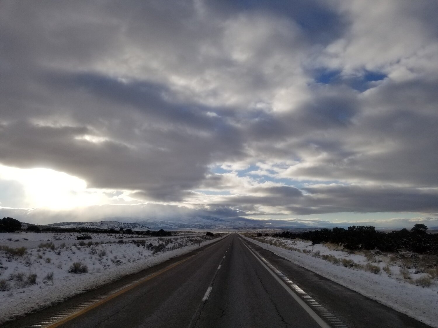 Down the road.