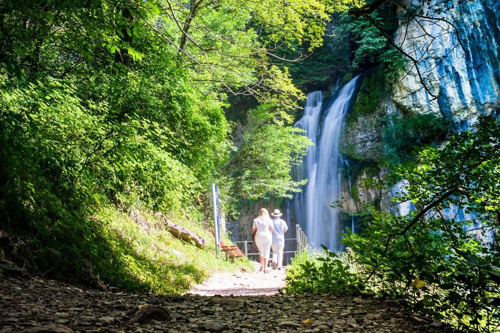 The hidden waterfall in wallensee