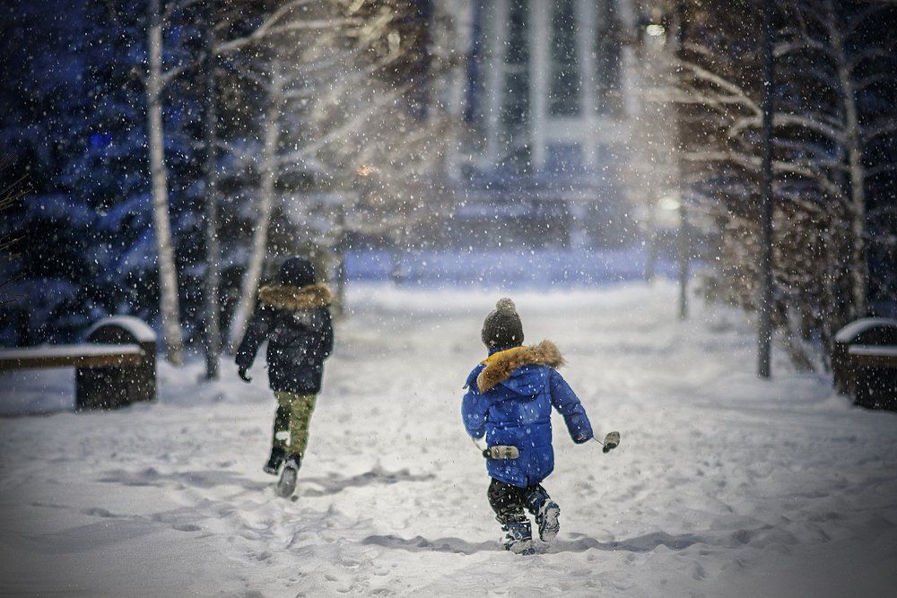 снежная радость))