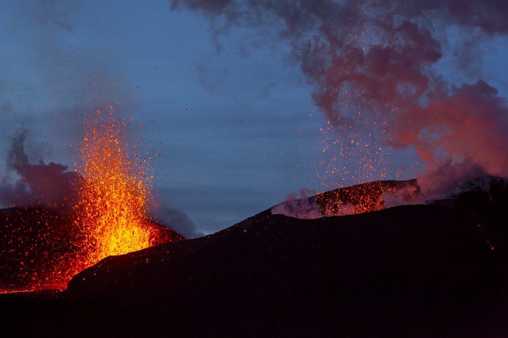 Извержение вулкана