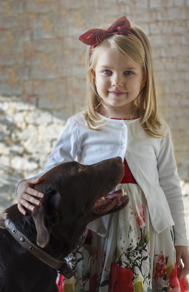Girl with a dog