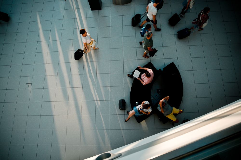 At the airport of Budapest