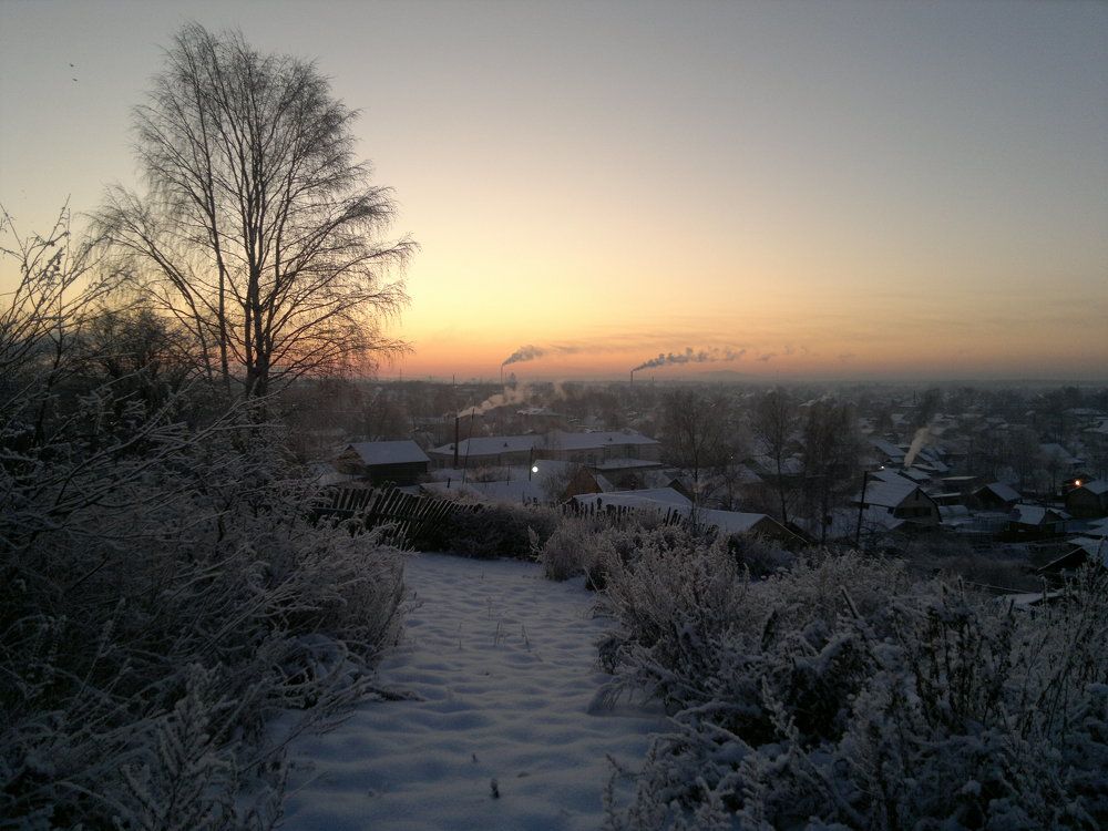 Зимний вечер в Невьянске.. / Winter evening in Nevyansk ..