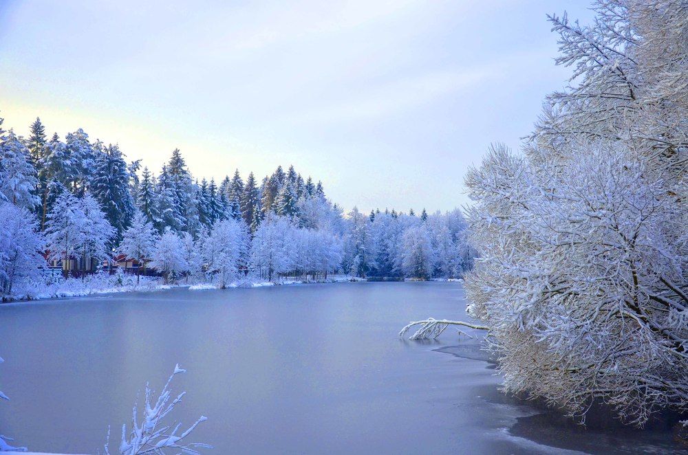 first snow in Belarus