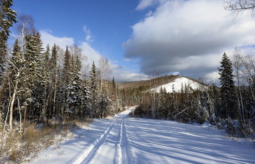 Зимний перевал.