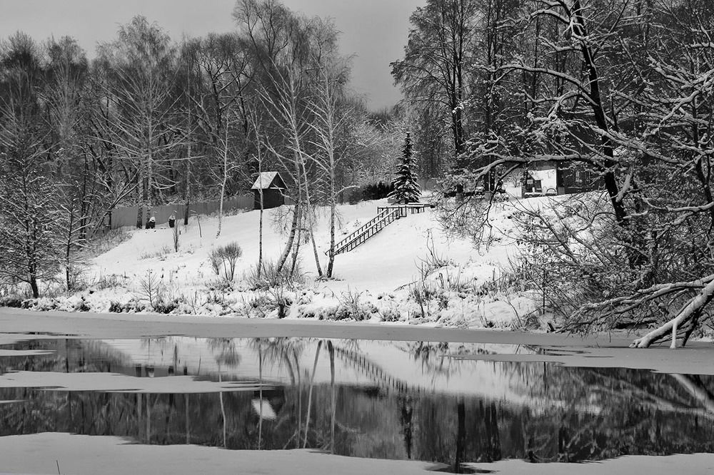 Первый снег на Свияге