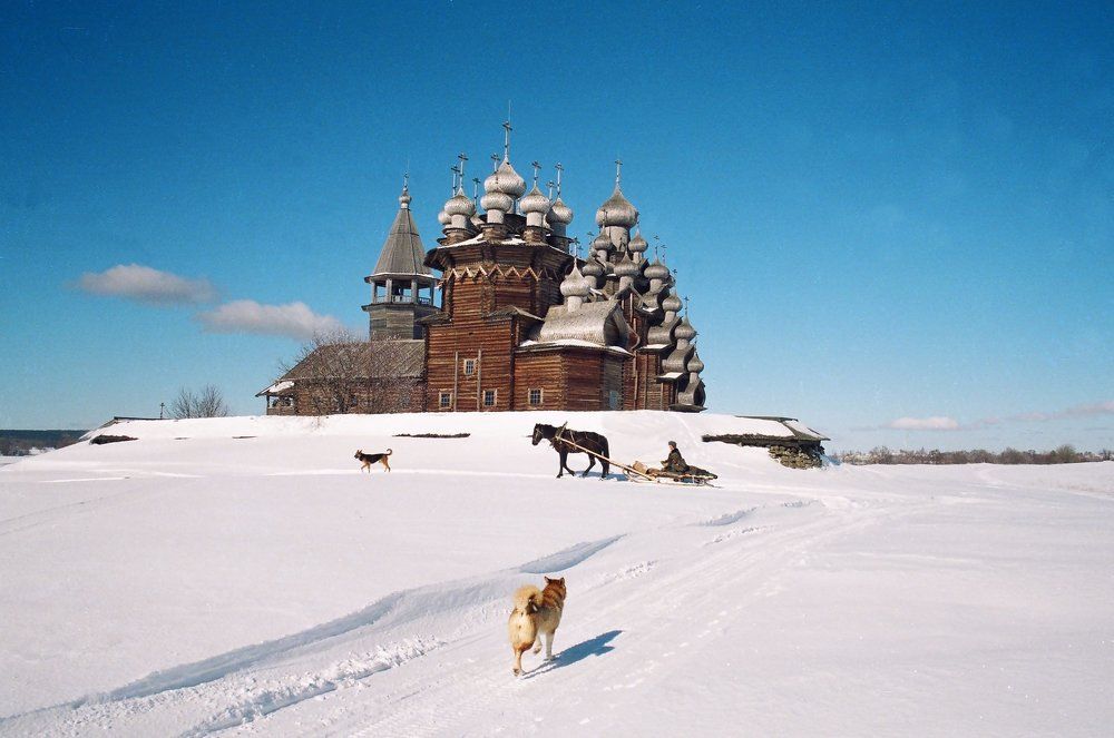 Кижи.Обычный зимний день.