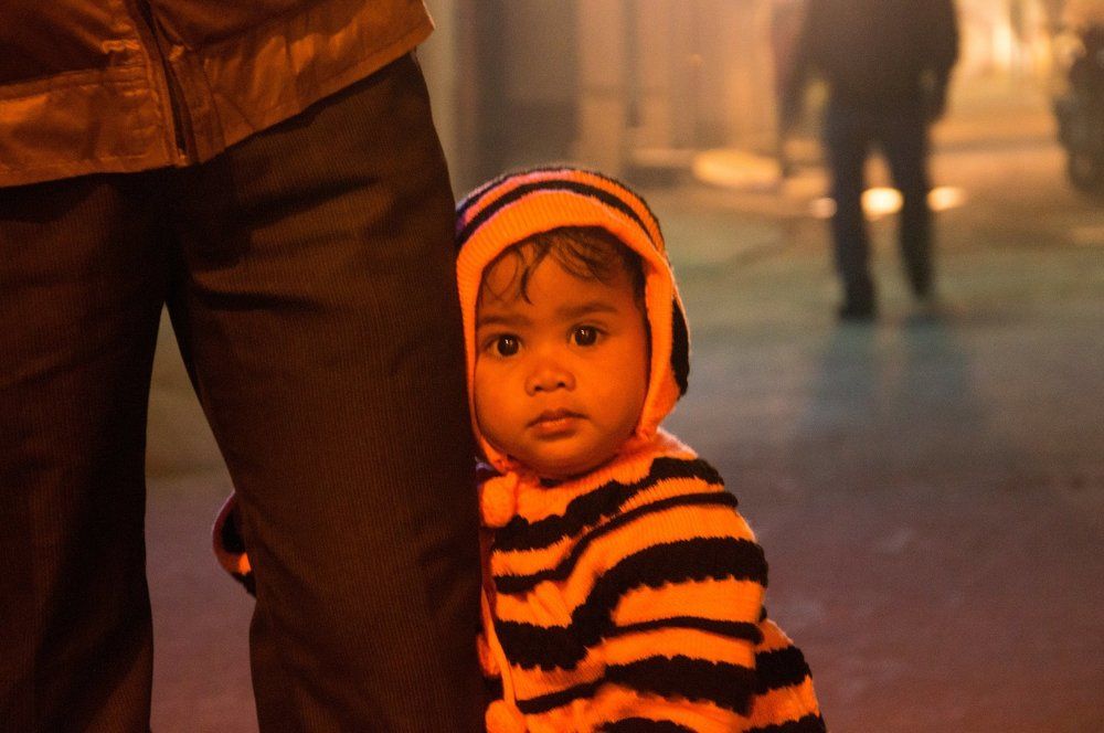 WINTER -- SAFE WITH MY PAPA (FATHER).