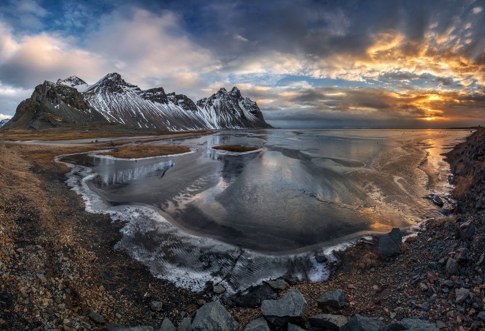 Морозное утро в Исландии