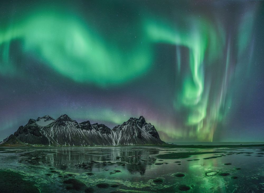 Аврора над Вестрахорном