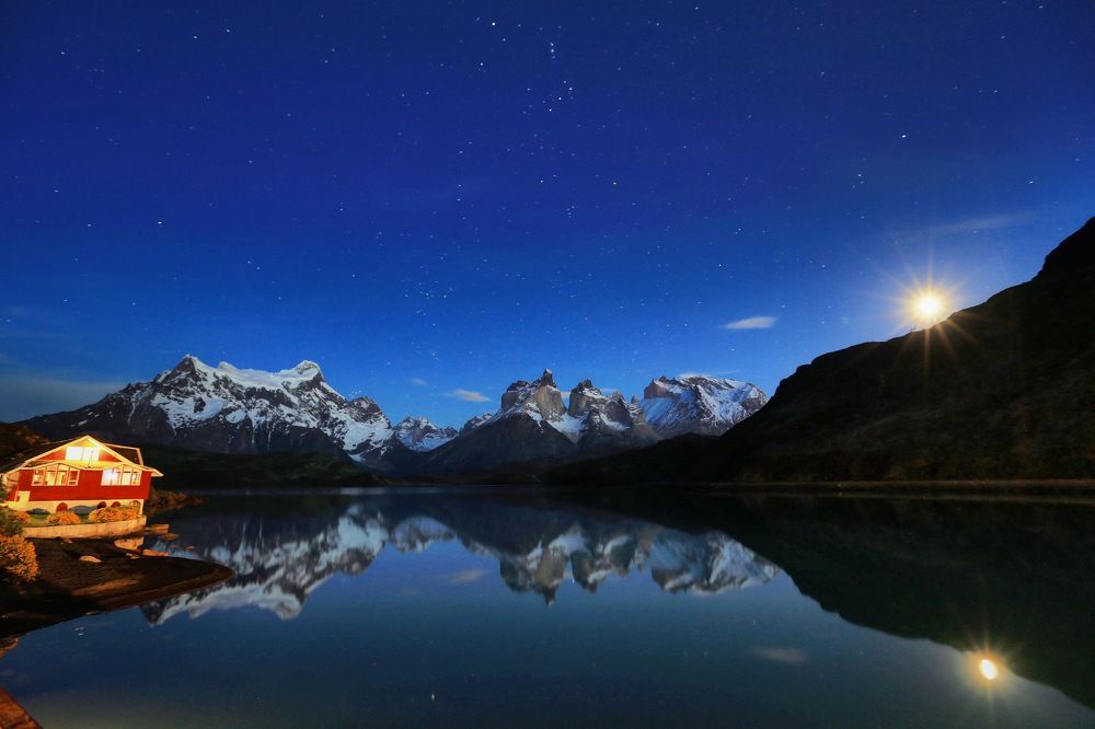 Moon Rising in Pantagonia