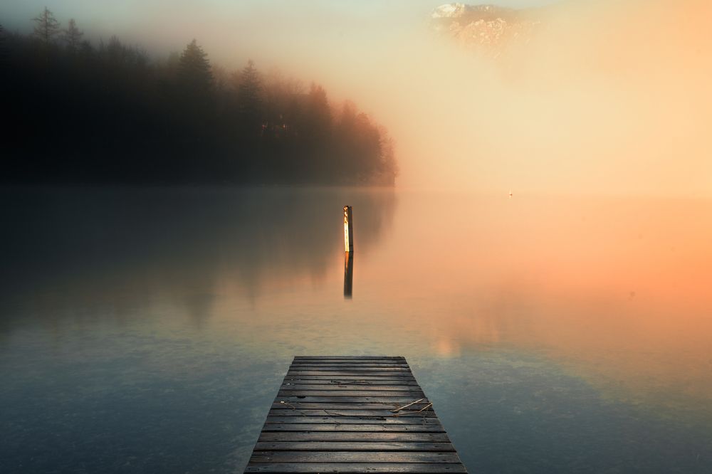 Mist on Bohinj Lake