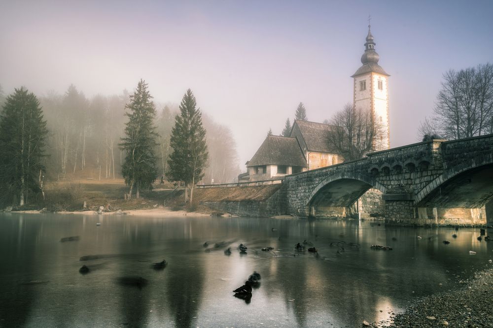 Church on Lake Bohinj