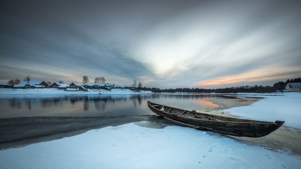Синий вечер в Кенозерье