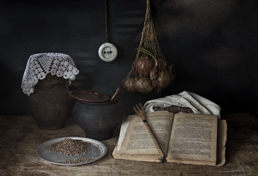 Кухонный с гречкой.