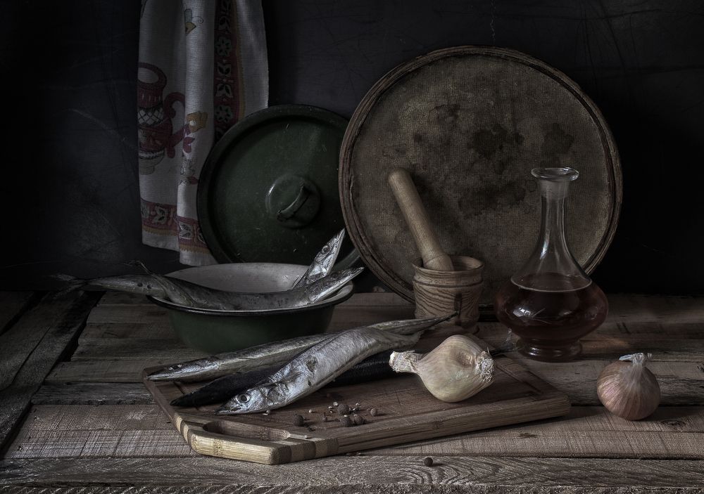 Кухонный с сайрой