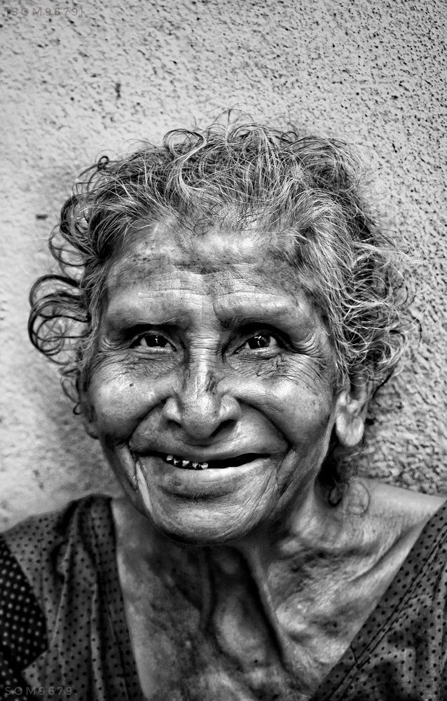 Happeness comes from heart not from face...